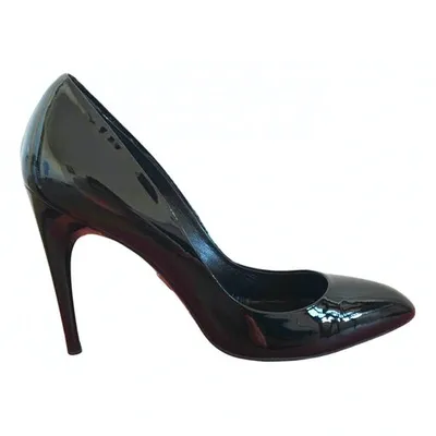 Pre-owned Roger Vivier Trompette Patent Leather Heels In Black