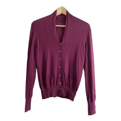 Pre-owned Loro Piana Cashmere Cardigan In Purple