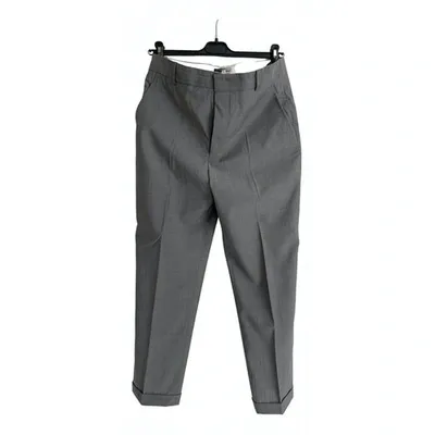 Pre-owned Isabel Marant Wool Trousers In Grey