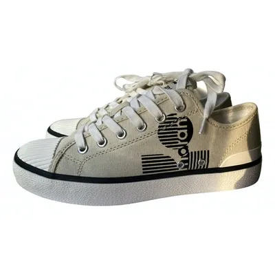 Pre-owned Isabel Marant Cloth Trainers In Beige