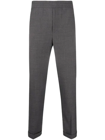 Neil Barrett Slim-fit Wool Trousers In Grey