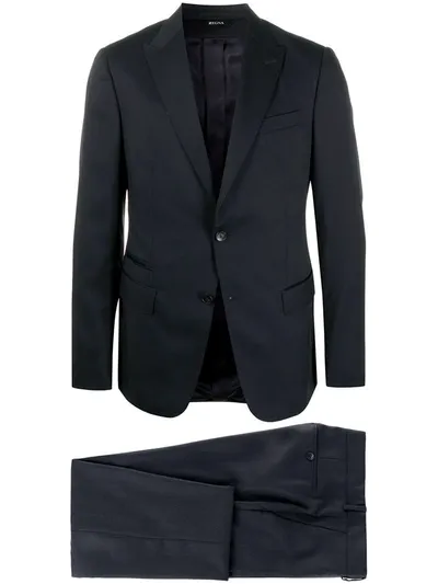 Ermenegildo Zegna Single-breasted Suit In Blue