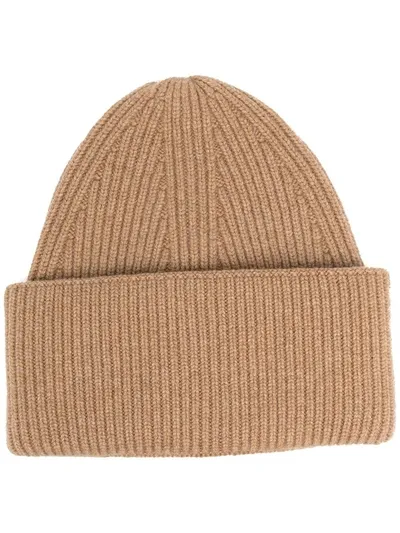 Laneus Top Knit Beanie In Neutrals