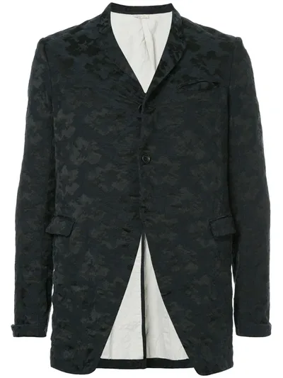 Pre-owned Comme Des Garçons Jacquard Blazer In Black