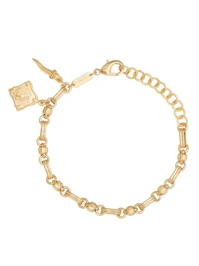 Dolce & Gabbana Votive Detail Chain-link Bracelet In Gold