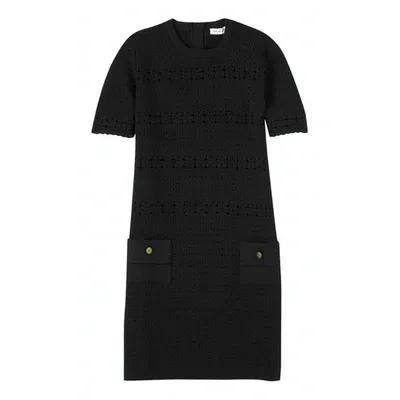 Pre-owned See By Chloé Wool Mini Dress In Black