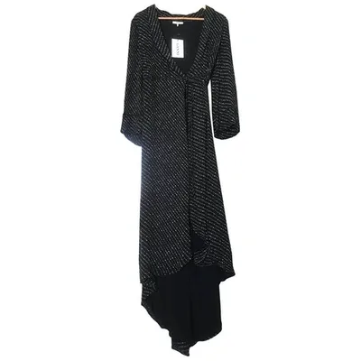 Pre-owned Ganni Mid-length Dress In Black