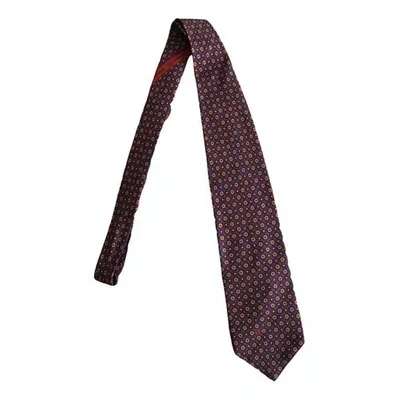 Pre-owned Valentino Garavani Silk Tie In Multicolour