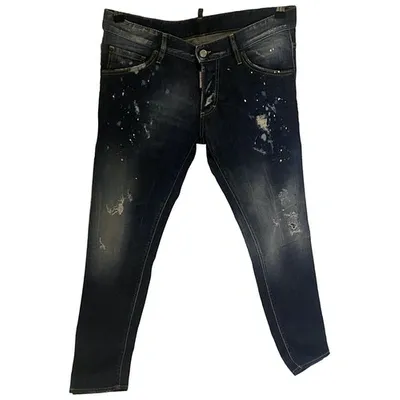 Pre-owned Dsquared2 Slim Jean In Blue