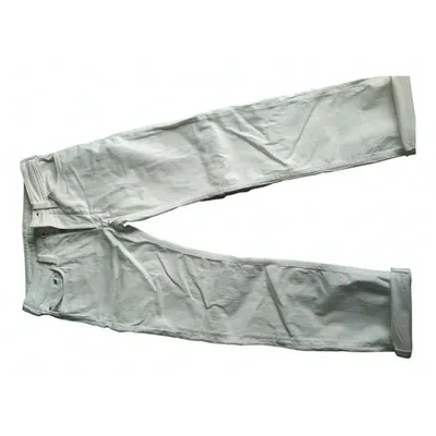 Pre-owned Diesel Straight Jeans In White