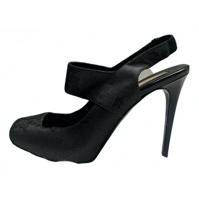 Pre-owned Stella Mccartney Cloth Heels In Black