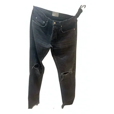 Pre-owned Sandro Slim Jean In Anthracite