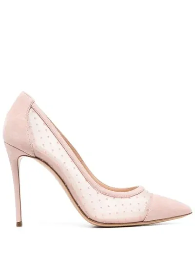 Casadei Folies Bergères 105mm Pumps In Pink