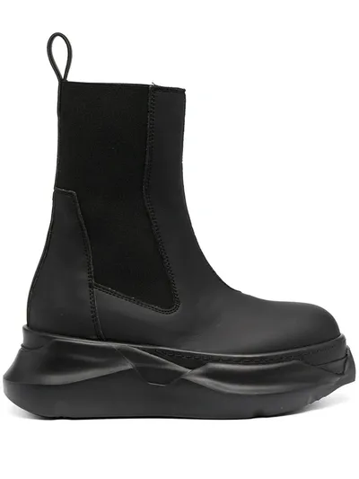 Rick Owens Chunky Sole Boots In Black