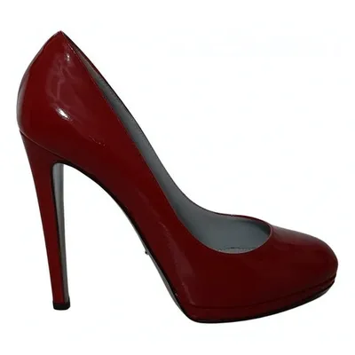 Pre-owned Sergio Rossi Patent Leather Heels In Red