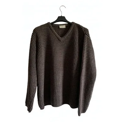 Pre-owned Trussardi Wool Pull In Brown