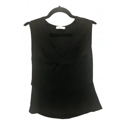 Pre-owned A.l.c Silk Vest In Black