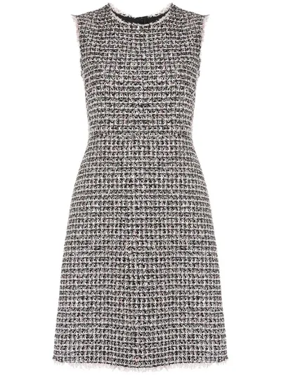 Giambattista Valli Short Tweed Dress In Black