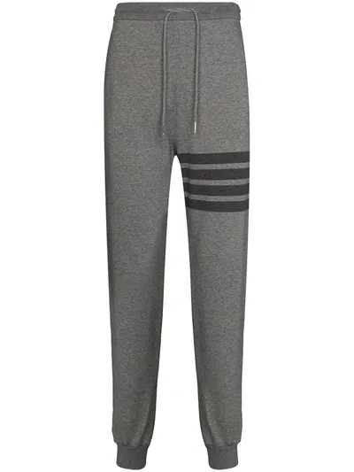 Thom Browne 4-bar Stripe Cotton Sweatpants In Grey