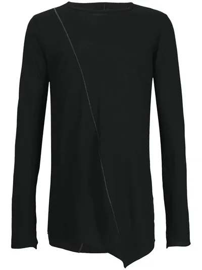 Masnada Loose Long-sleeve Top In Black