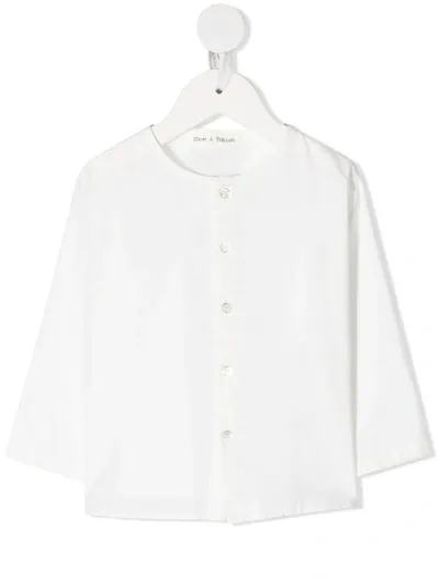 Zhoe & Tobiah Kids' Collarless Shirt In White