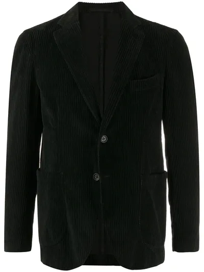 Bagnoli Sartoria Napoli Corduroy Blazer In Black