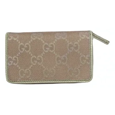 Pre-owned Gucci Cloth Wallet In Pink