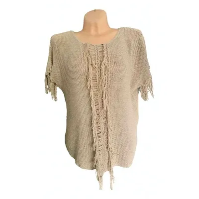 Pre-owned Melissa Odabash Jumper In Beige