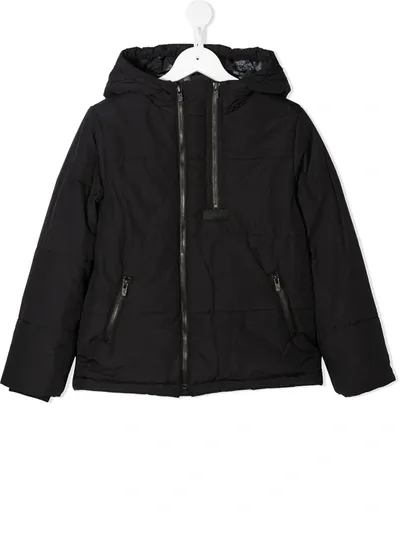 Kenzo Black Jacket For Kids With Logo