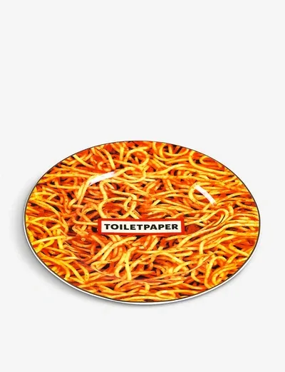 Seletti Wears Toiletpaper Porcelain Spaghetti Plate 27cm