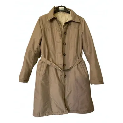 Pre-owned Max Mara Puffer In Beige