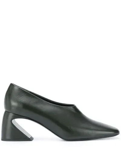 Jil Sander Sculpted Heel Pumps In Green