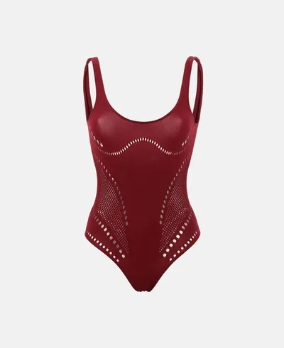 Stella Mccartney Stellawear Bodysuit In Red