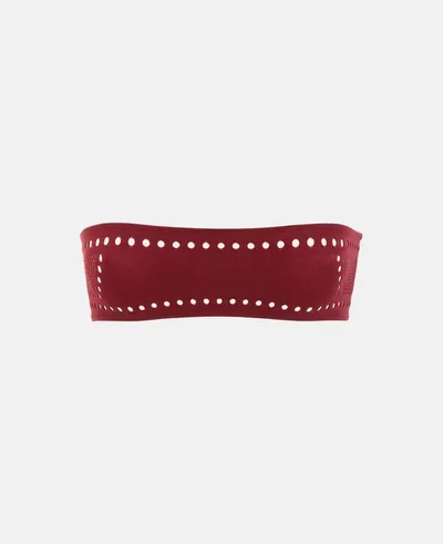 Stella Mccartney Red Stellawear Bandeau Bra