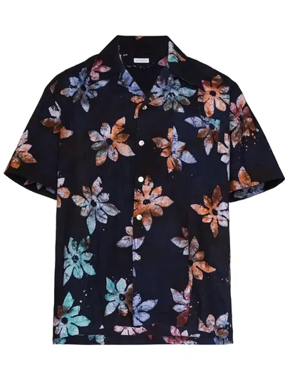 Post-imperial X Homecoming Ijebu Floral Shirt In Blue