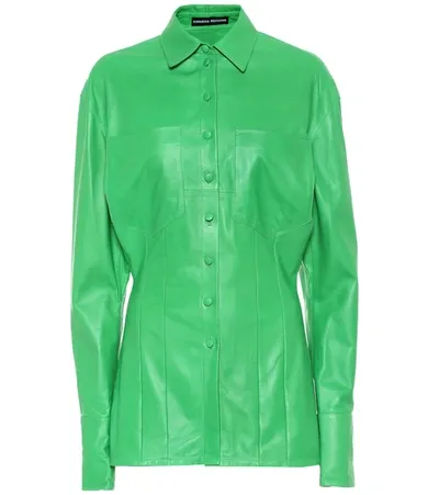 Kwaidan Editions Slim-cut Button-down Shirt In Green