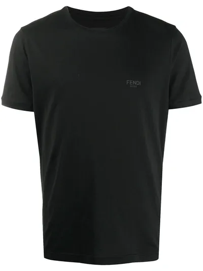 Fendi Monster Eyes Short-sleeved T-shirt In Black