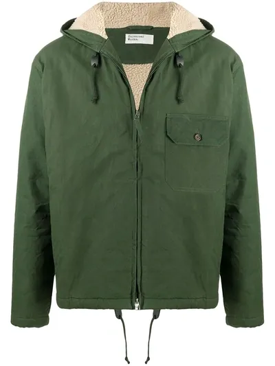 Universal Works Fistral Fleece-lined Jacket In Green