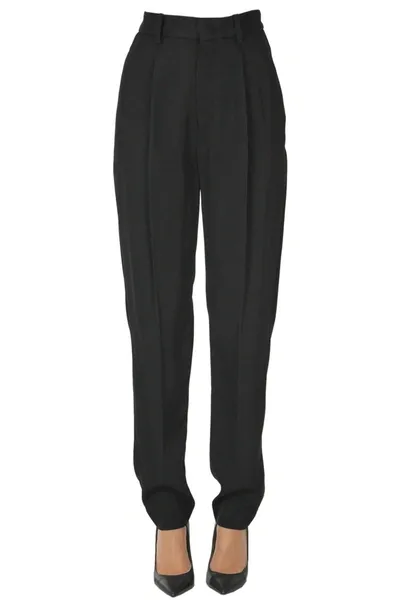 Isabel Marant Viscose Trousers In Black