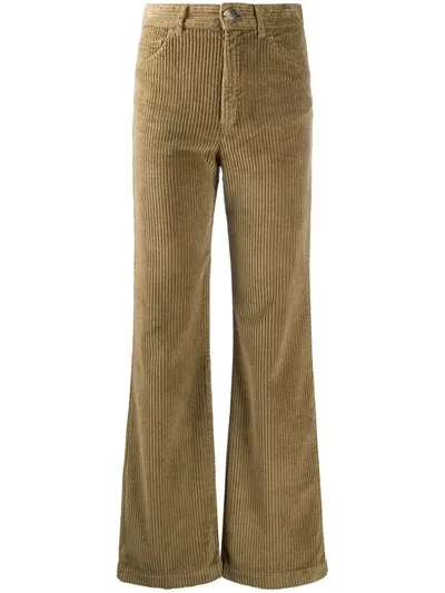 Masscob Corduroy Wide-leg Trousers In Neutrals