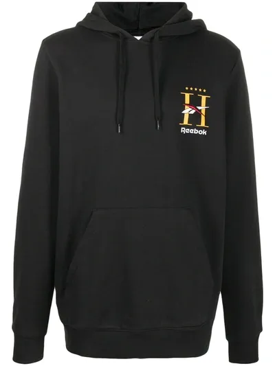 Reebok Hotel Drawstring Hoodie In Black