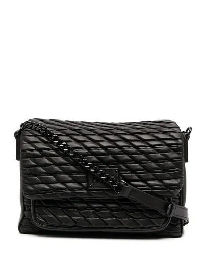 Liu •jo Quilted Crossbody Bag In Black