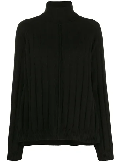 Nude Ribbed-knit Jumper In Black