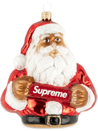 Supreme Santa Ornament In Red