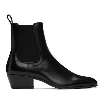 Saint Laurent Black Cole Chelsea Boots