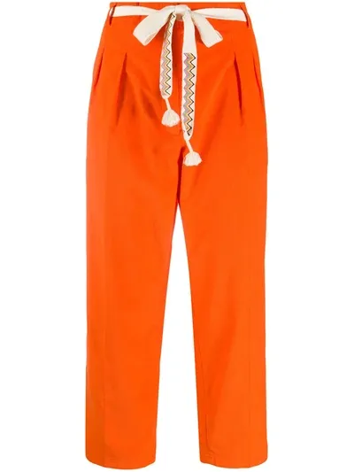 Mira Mikati Tie-waist Trousers In Orange