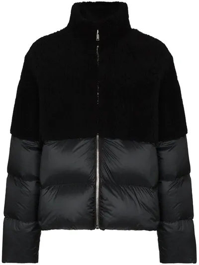 Rick Owens 'coyote' Daunenjacke In Black