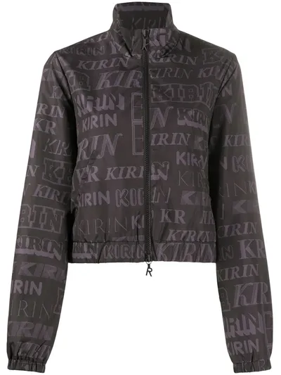 Kirin All-over Logo Print Jacket In Black