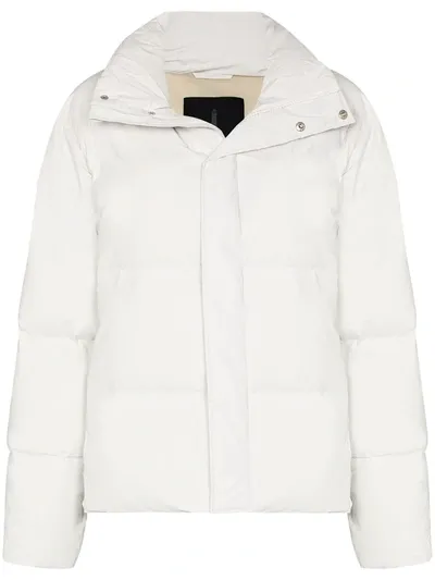 Rains Boxy-fit Puffer Jacket In White