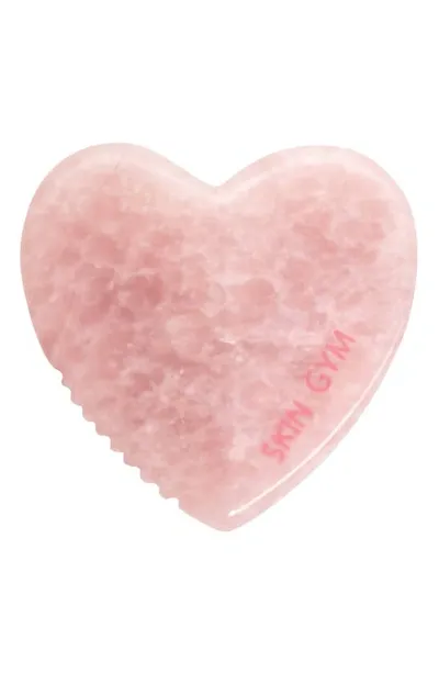 Skin Gym Rose Quartz Lovey Gua Sha Tool In Pink